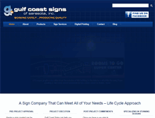 Tablet Screenshot of gulfcoastsigns.com